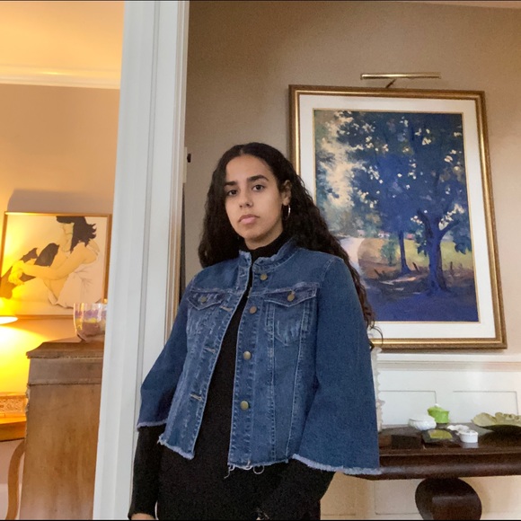 Rachel Roy - Bell Sleeve Denim Jacket - Picture 3 of 6